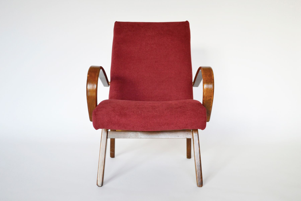 Pair of armchairs model 53 by Jaroslav Smídek for TON, years 1960