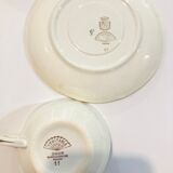 5 cups digoin sarreguemines france pastel 50