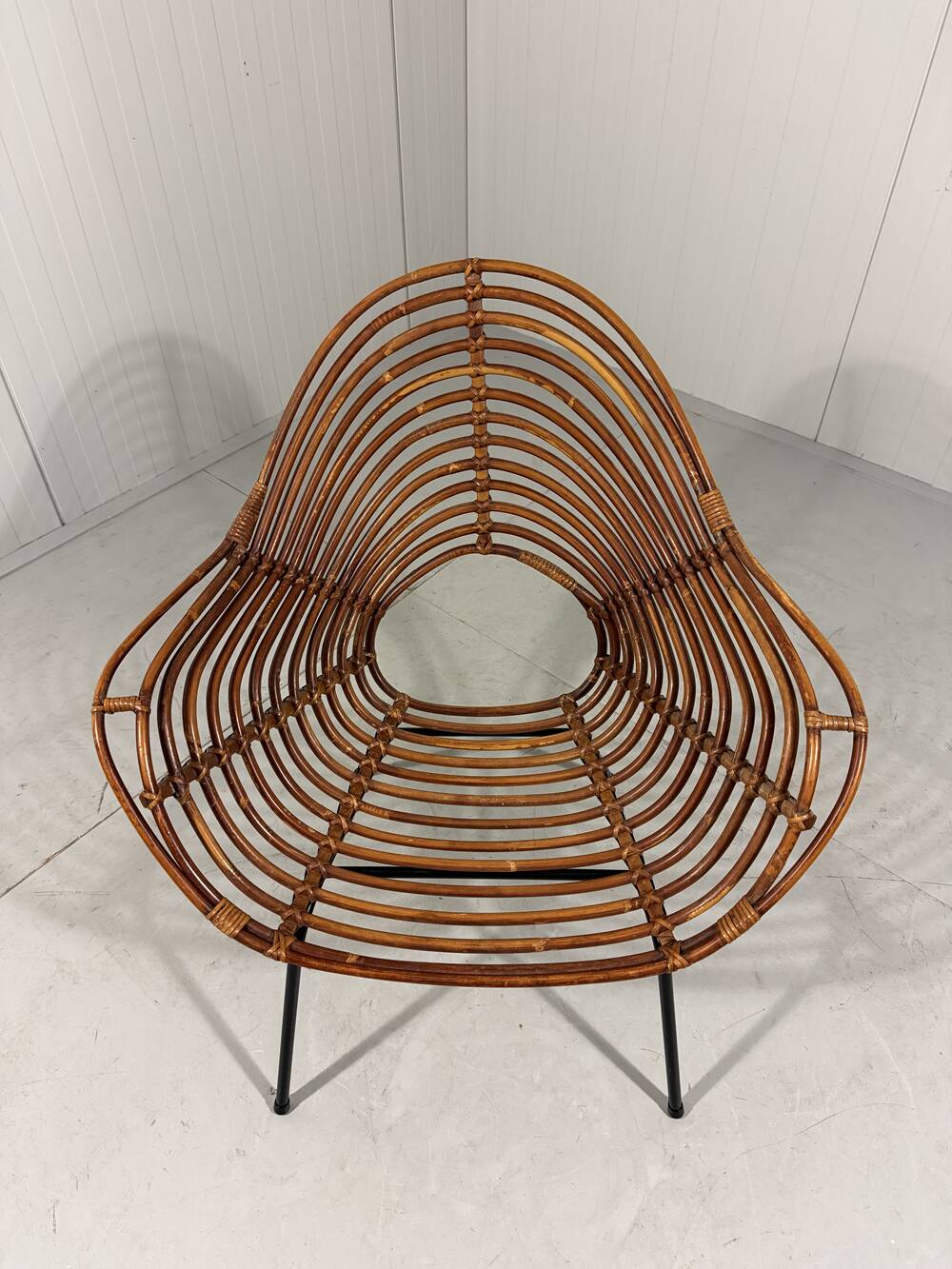 Rattan easy chairs by Rohé Noordwolde, Netherlands 1950-60’s