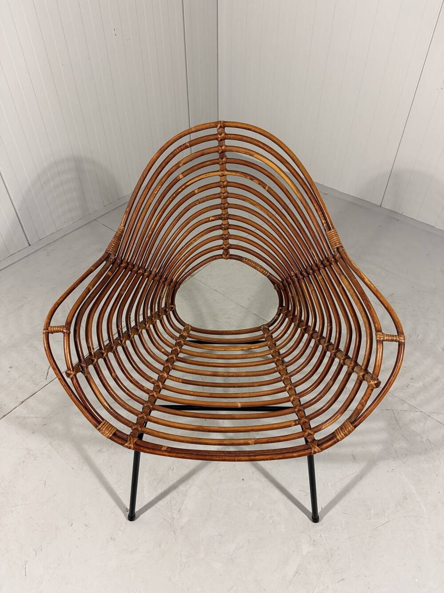 Rattan easy chairs by Rohé Noordwolde, Netherlands 1950-60’s