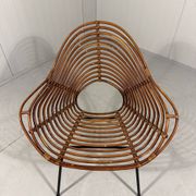 Rattan easy chairs by Rohé Noordwolde, Netherlands 1950-60’s