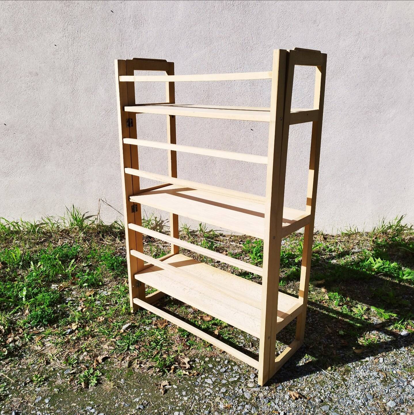 Bookshelf in raw wood N°3