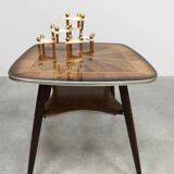 Vintage fifties wooden side table 'Art deco style'
