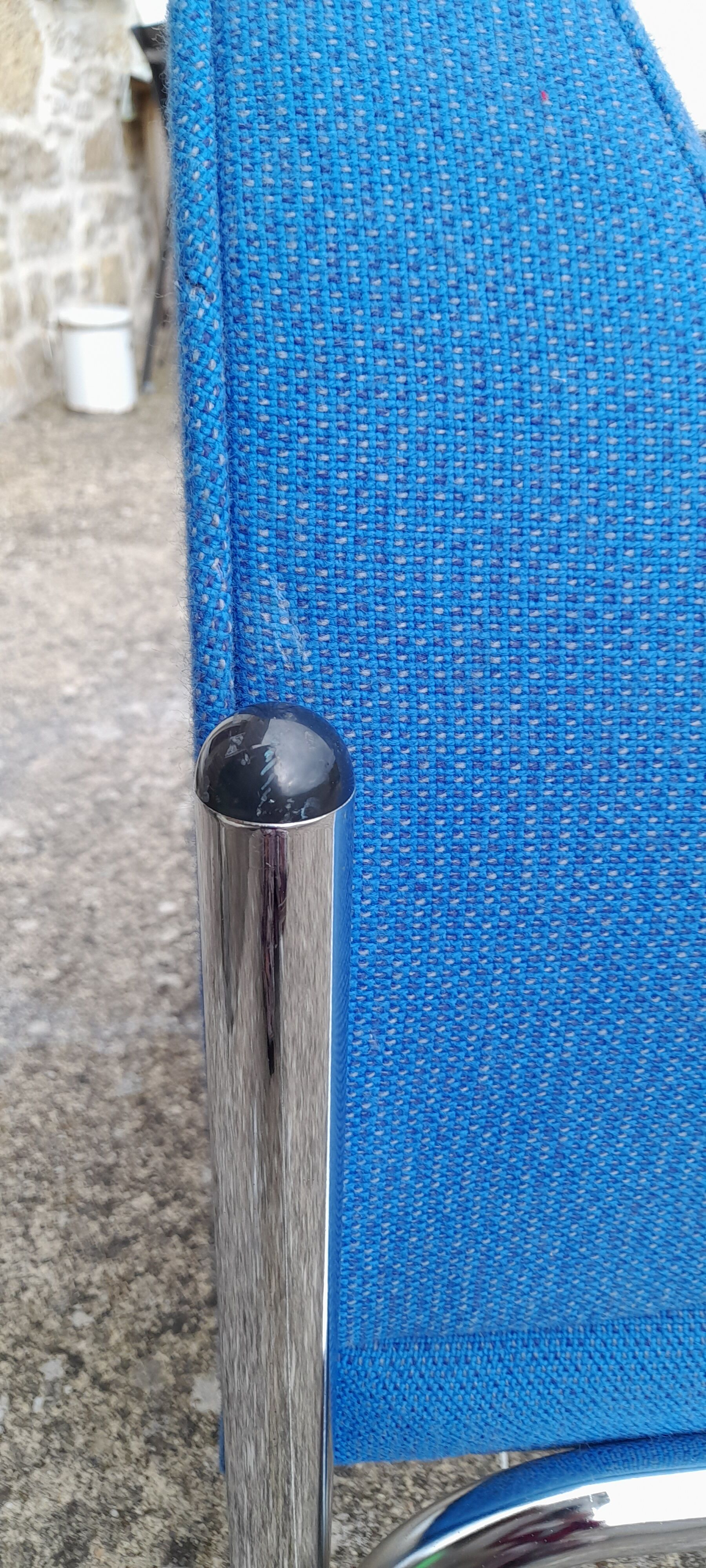 Fauteuil bleu 70s