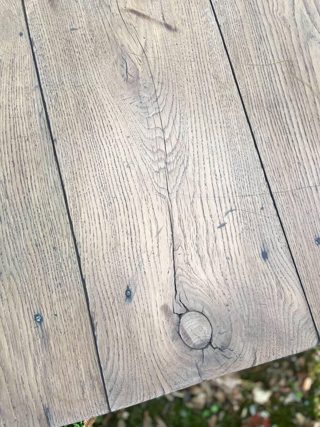 Table basse de ferme en chêne massif