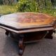 Table basse vintage octogonale bois massif tres bon etat