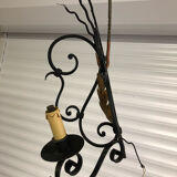 Wrought iron corner wall lights