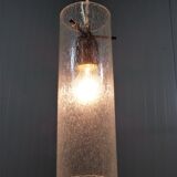 Lampe suspendue vintage en verre Kaiser Leuchten, années 1960