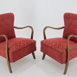 1940s Alfred Christensen Pair of Danish Low Back Easy Chairs