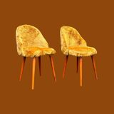 Two vintage chairs and Pelfran trunk stool