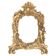 Miniature vintage gold mirror with angels, Italy, 1960s
