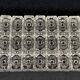 Set of 12 molded glass or crystal knife rests with diamond point decor