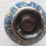Very original antique vase with a floral decoration.