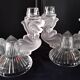 Pair of candlesticks, Bohemian crystal candle holders.