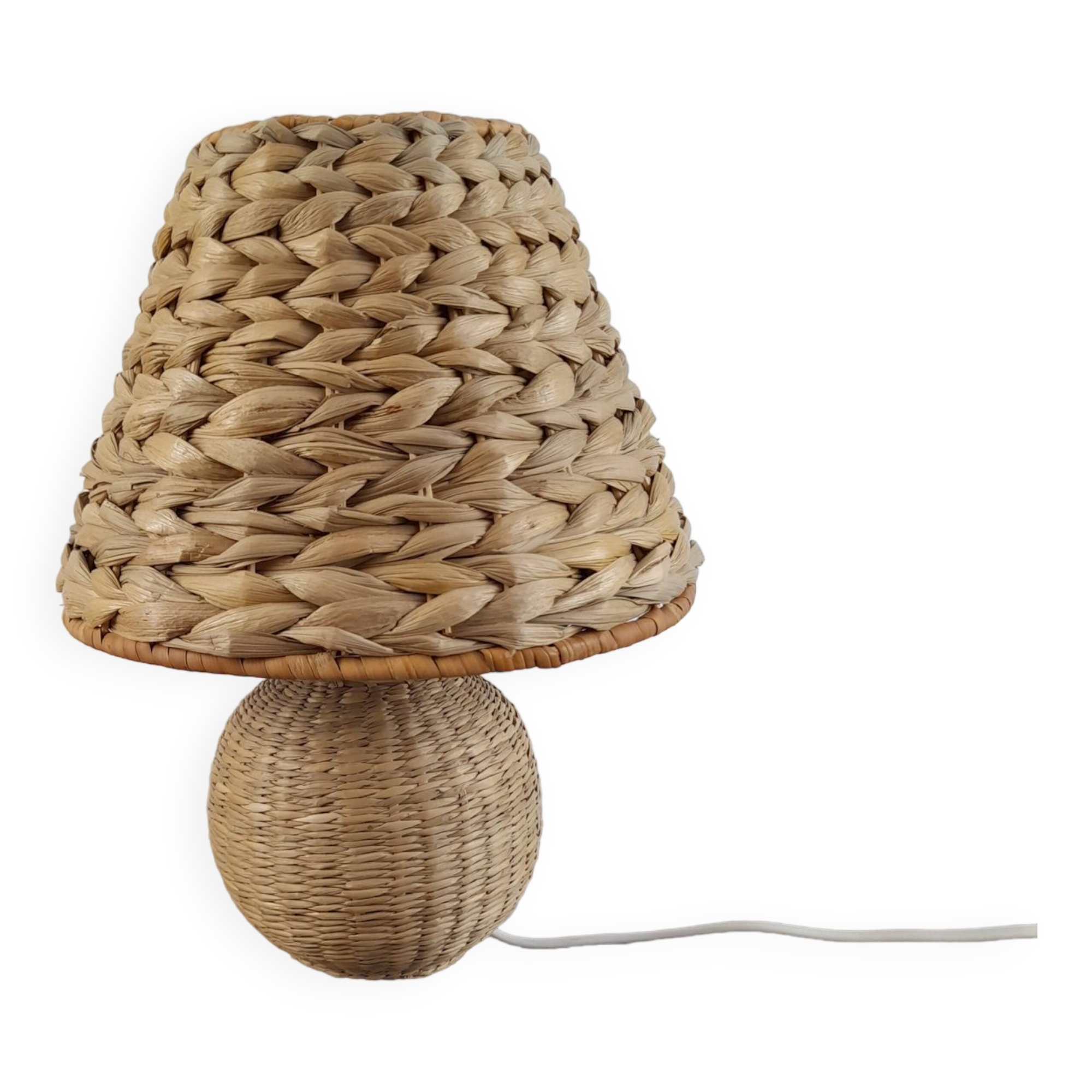 Lampe à poser tressée