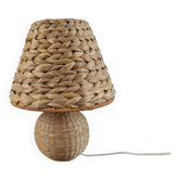 Lampe à poser tressée