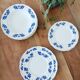 Set of 6 Boch oak leaf dessert plates