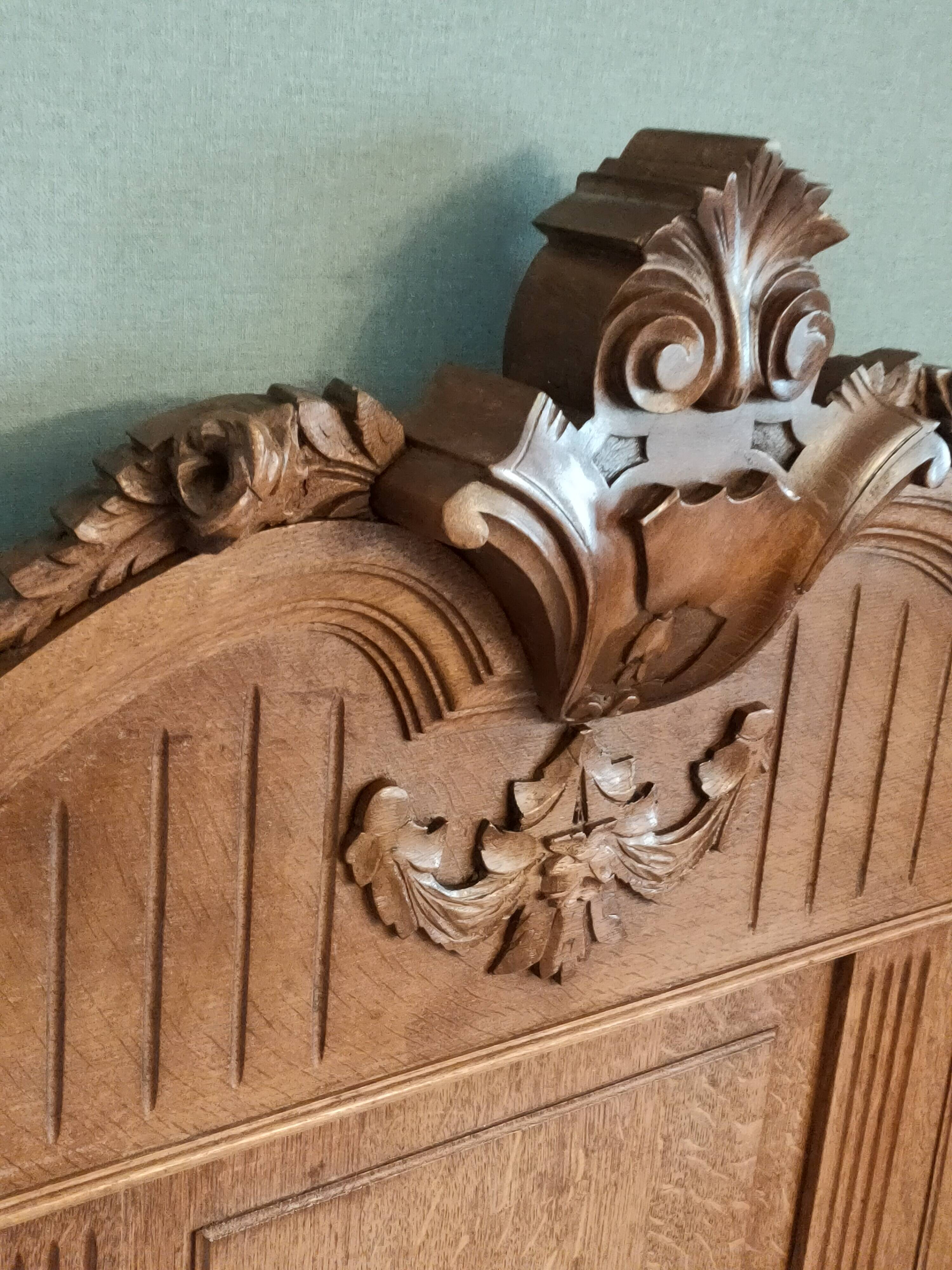 antique headboard