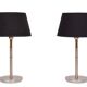 Two Tone Brass Aluminum table lamps 1980s Germany