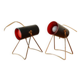 Set of 2 rare table Lamps by Svend Aage Holm Sørensen for ASEA, 1950s