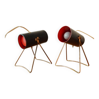 Ensemble de 2 lampes de table rares par Svend Aage Holm Sørensen pour ASEA, années 1950