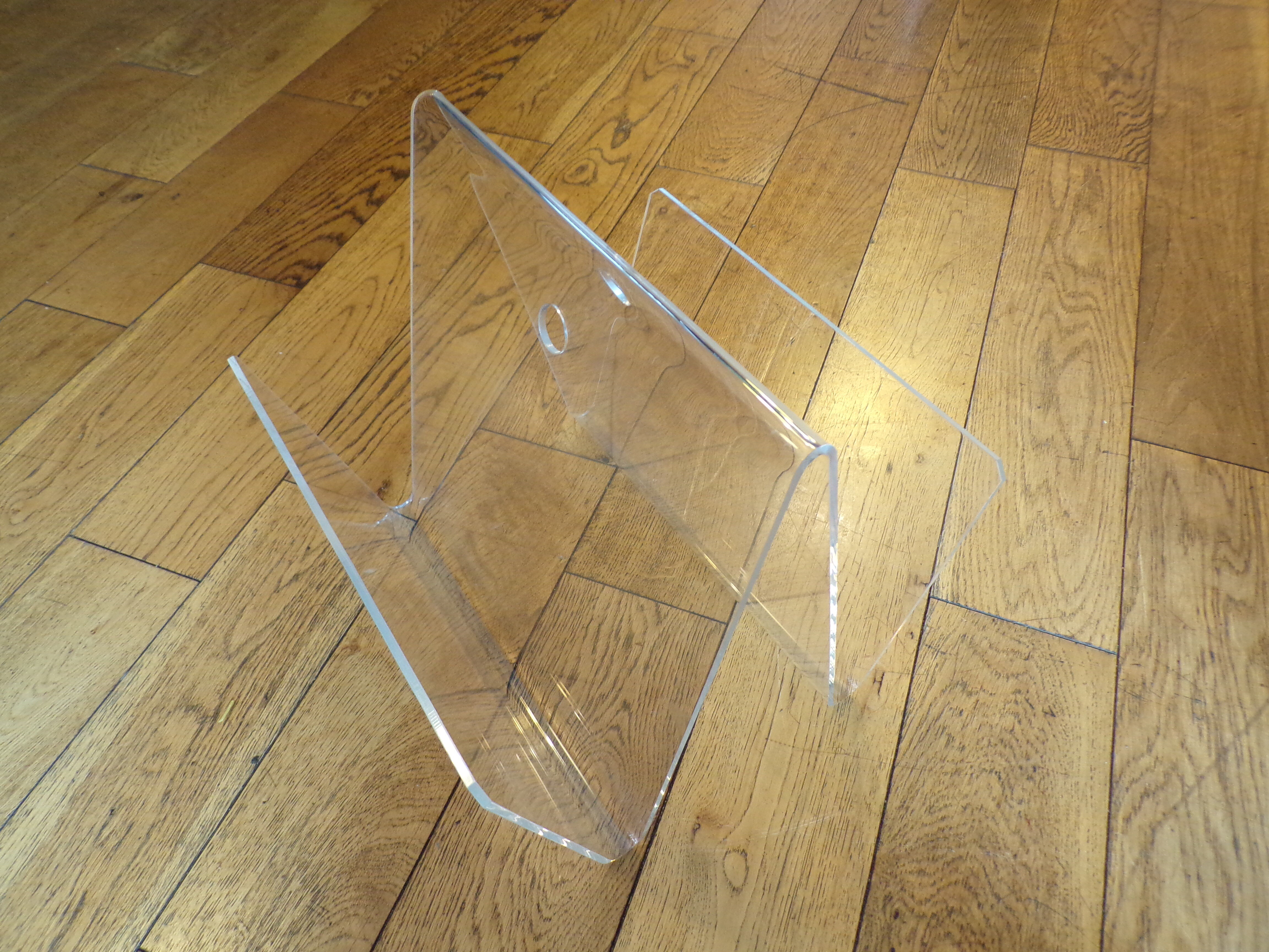 1980 plexiglass magazine holder