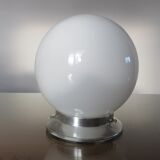 Ceiling lamp ball opaline white art deco years 30 40