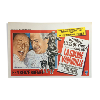 Cinema poster "La Grande Vadrouille" Louis de Funes, Bourvil 37x55cm 1966