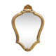 Miroir vintage de style baroque en bois doré