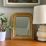 Old mirror Louis philippe gilded wood