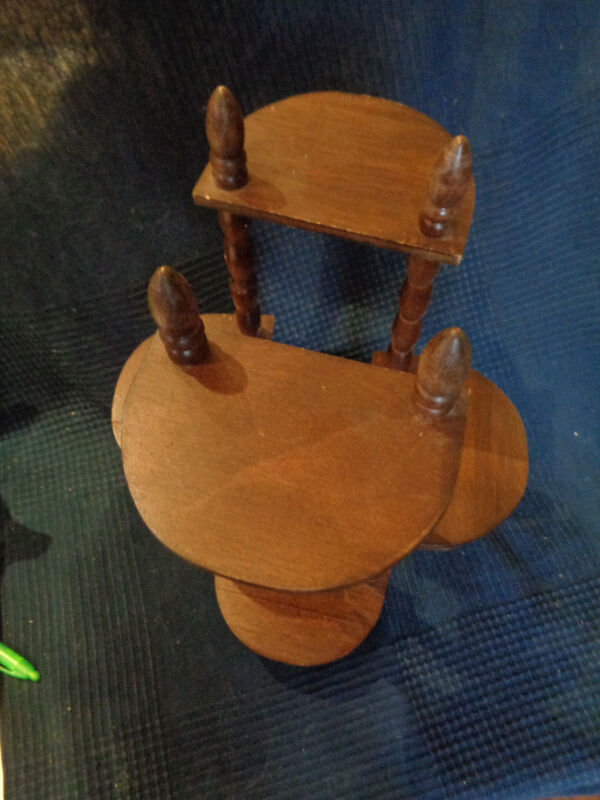 Étagére art décor art nouveau en bois shabby chic 6 étageres