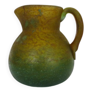 Pichet en pâte de verre - orange