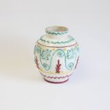 Mediterranean vase with reliëf by Fratelli Fanciullacci, Italy