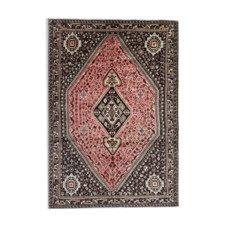 Handmade Oriental Wool Carpet Traditional Wool Brown Rug 220x305cm