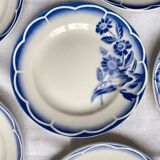 6 dessert plates Sarreguemines Digoin Model André