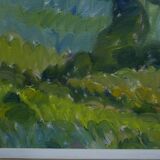 Knut lindström, swedish modern painting, 1954, oil on canvas, framed