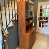 Library vintage teak showcase 1960