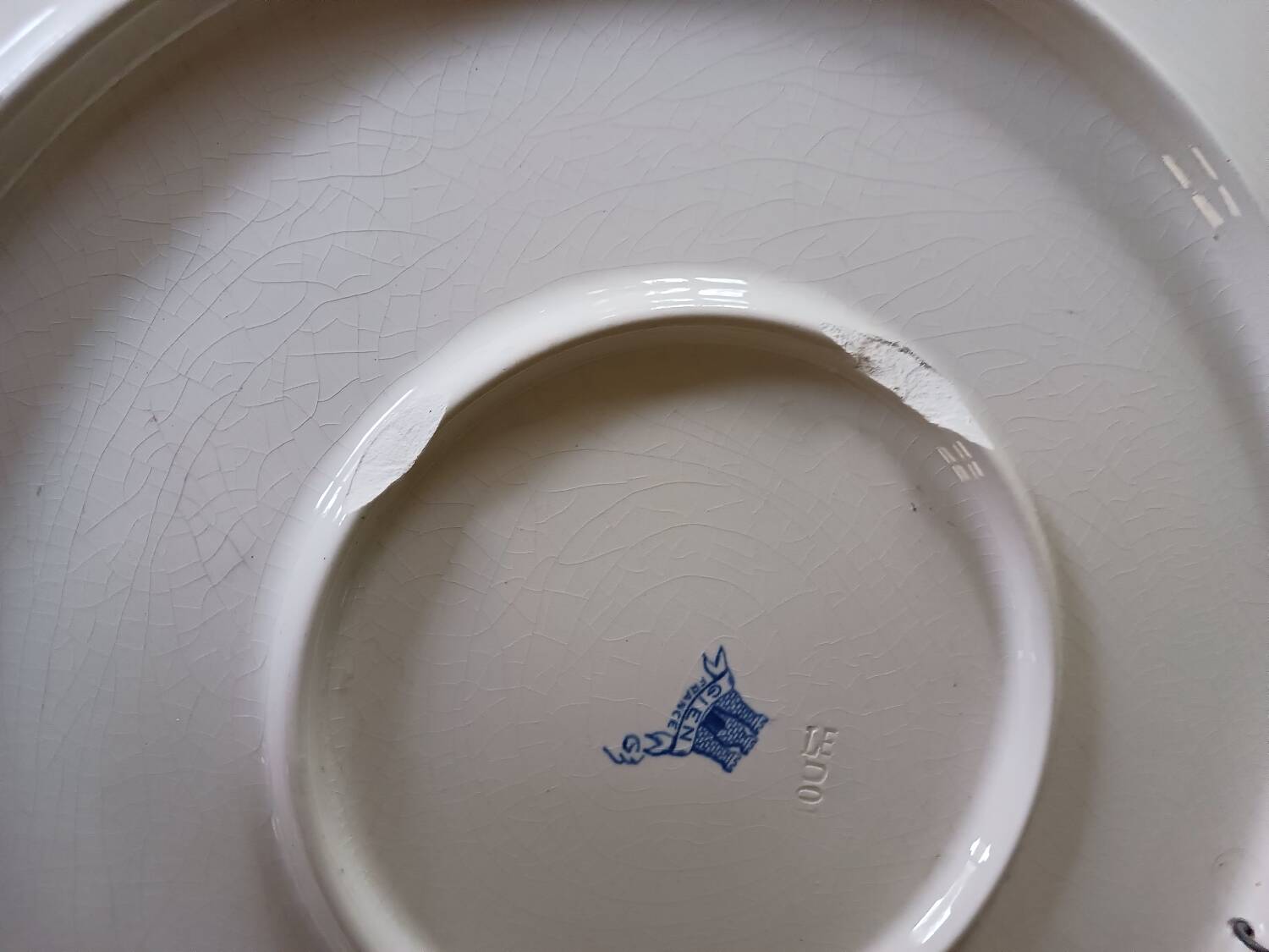 Large Gien Peony Platter