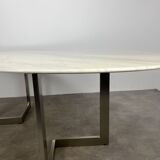 Oval marble table from the 70s