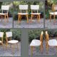 Pair of bistro chairs Luterma Monobloc 50s/60s