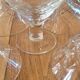 5 coupes à champagne en verre taillé