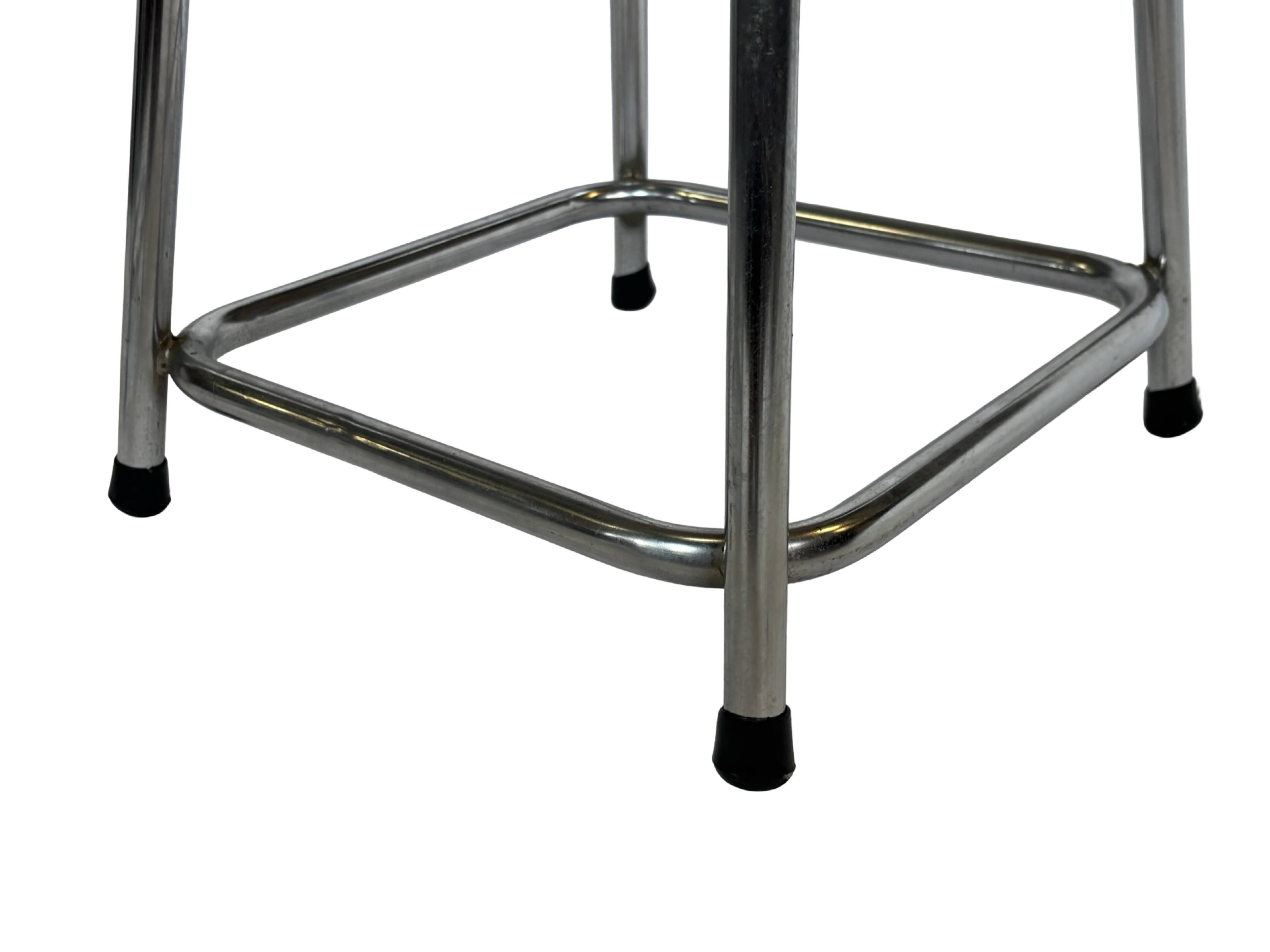 Ensemble de 4 tabourets de bar vintage Dirk Van Sliedregt Rohe Noordwolde modèle bas