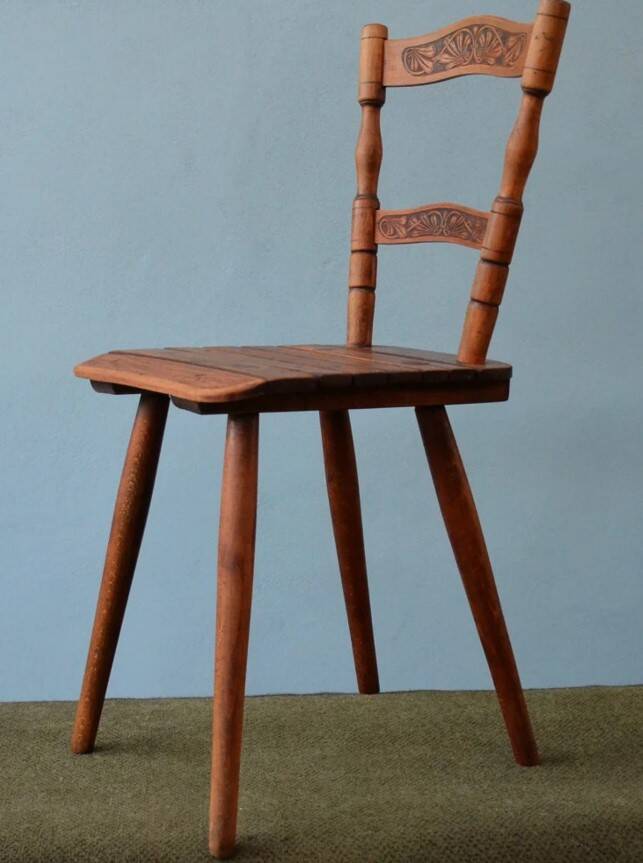 Ensemble de deux chaises Tubinger avec dossier Art Nouveau Adolf Schneck