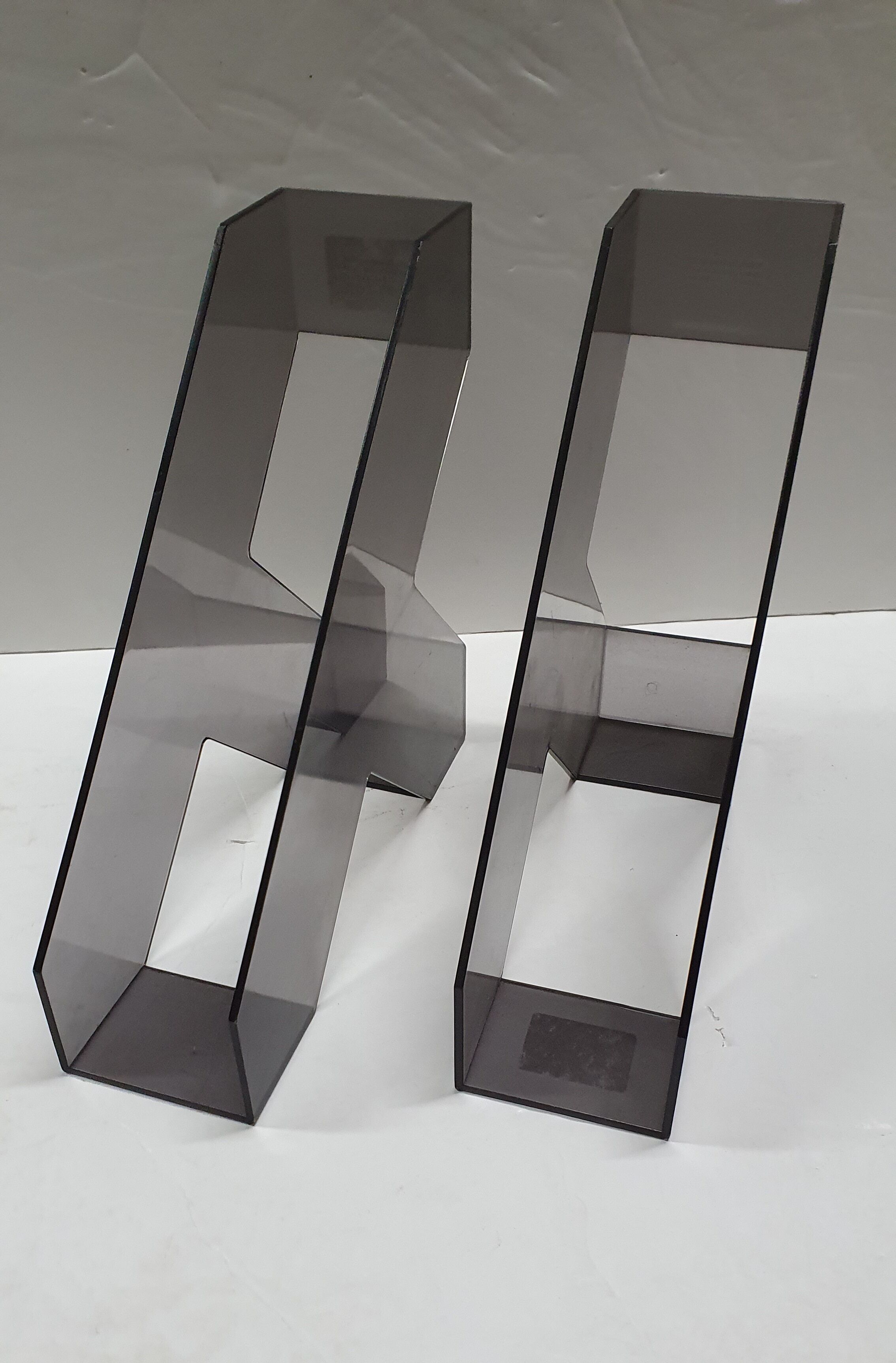 2 x Magazine holder Helit design Walter Zweischegg 70s