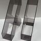 2 x Magazine holder Helit design Walter Zweischegg 70s