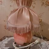 Pink alabaster lamp