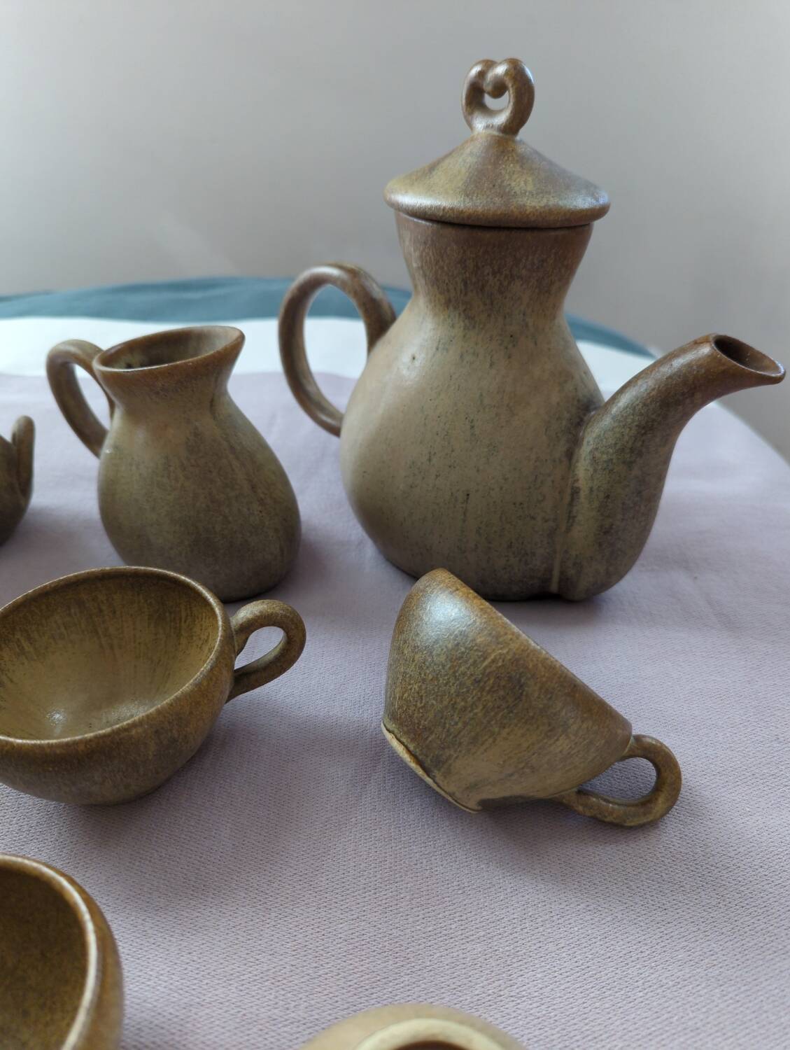Vintage stoneware coffee service
