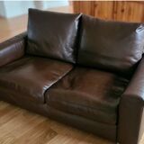 Natuzzi full grain leather sofa