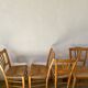 Lot 4 chaises paillées