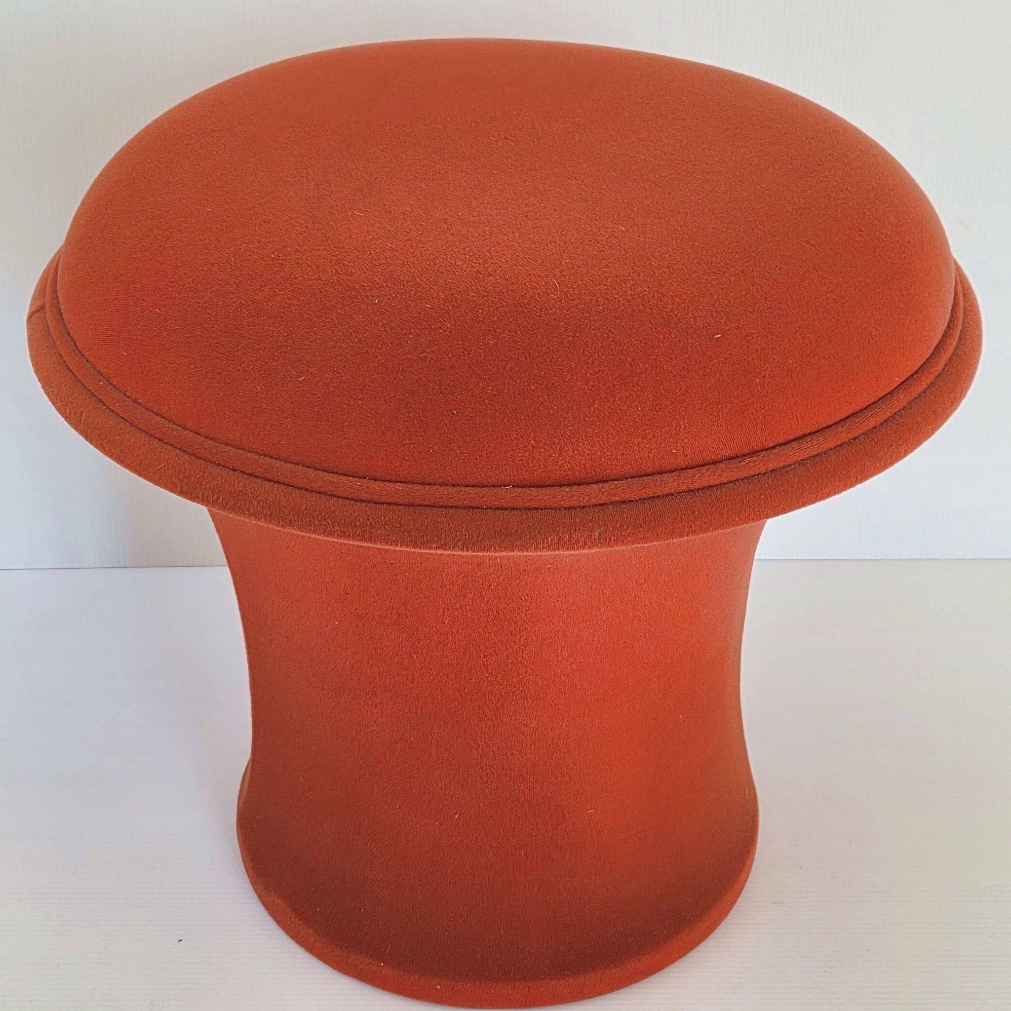 Pouf Ottoman Mushroom Stool Vintage 1960 Wool Jersey DLG Pierre Paulin